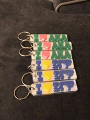 Mirrored Key Rings